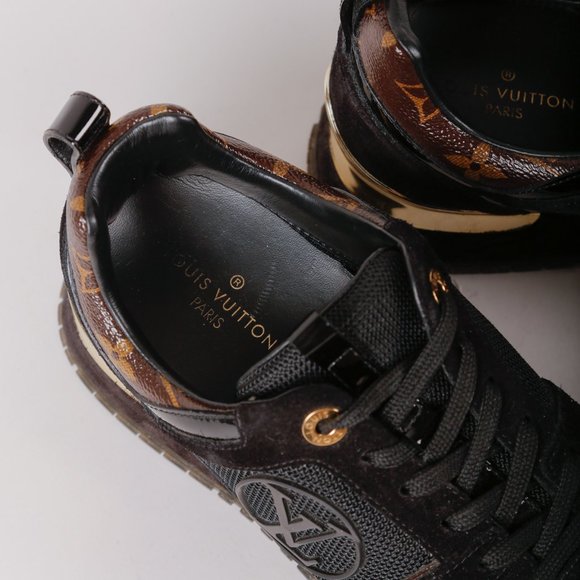 Louis Vuitton Black and Gold Women's Sneakers - Picture 6 of 10